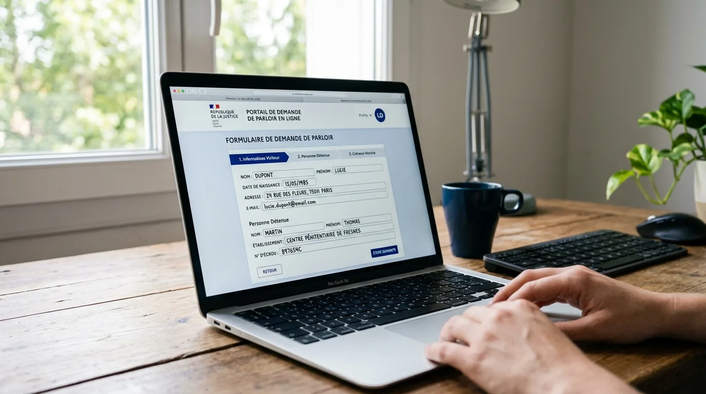 accédez facilement au service en ligne pour faire une demande de parloir sur le site officiel www.pénitentiaire.justice.fr et restez en contact avec vos proches détenus.